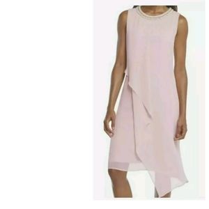 Final $8 Midnight Velvet "Pearl Trim Trapeze Dress" Sz. 8